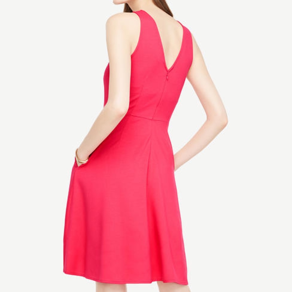 Ann Taylor Pocket Flare Sleeveless Dress 10 New
